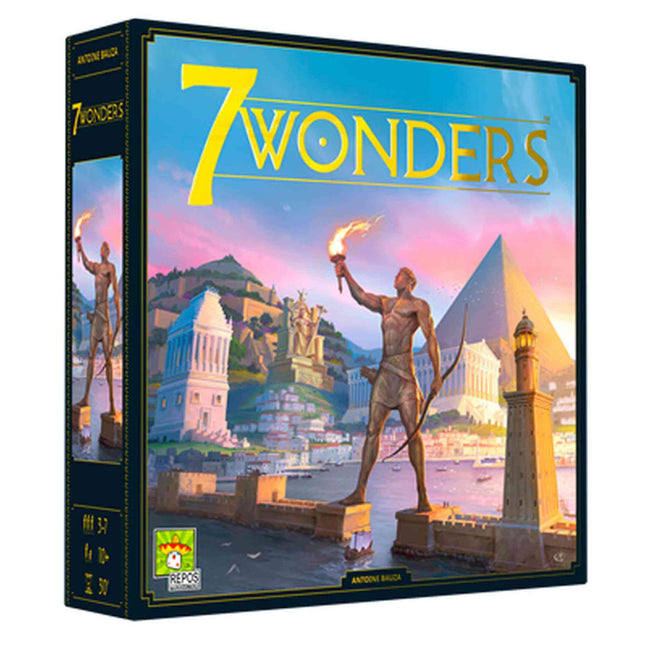 Dit is een foto van het spel 7 Wonders V2 NL te koop bij Speldorado Spellenwinkel Delft