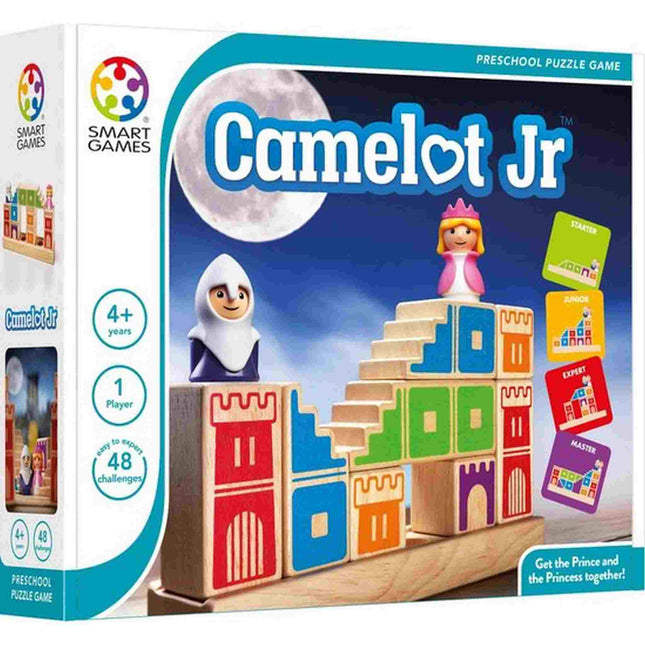 Dit is een foto van het spel Camelot Jr.  Houten spellen - Smart games te koop bij Speldorado Spellenwinkel Delft