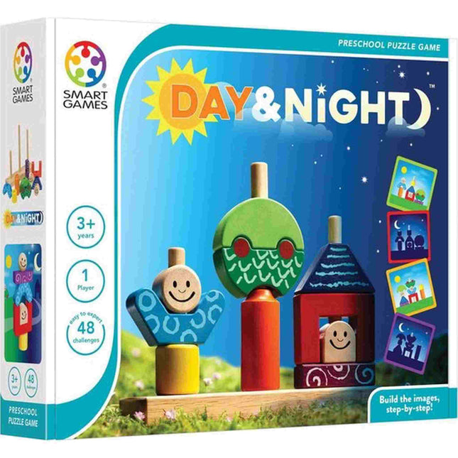 Dit is een foto van het spel Day & Night  Houten spellen - Smart games te koop bij Speldorado Spellenwinkel Delft