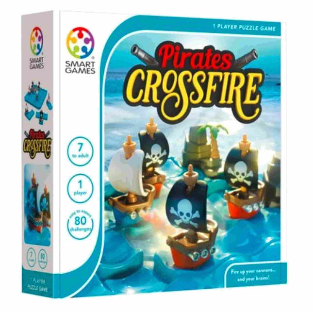Dit is een foto van het spel Pirates Crossfire -Classics- Smart games te koop bij Speldorado Spellenwinkel Delft