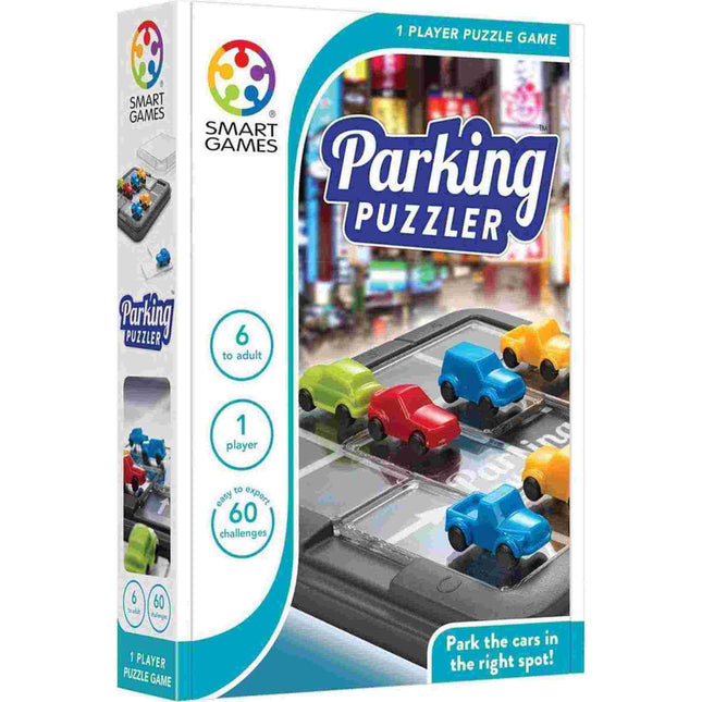 Dit is een foto van het spel Parking Puzzler -Compacts- Smart games te koop bij Speldorado Spellenwinkel Delft