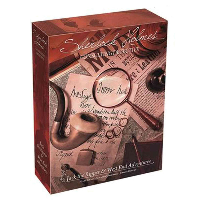 Dit is een foto van het spel Sherlock Holmes Consulting Detective Jack & West EN te koop bij Speldorado Spellenwinkel Delft