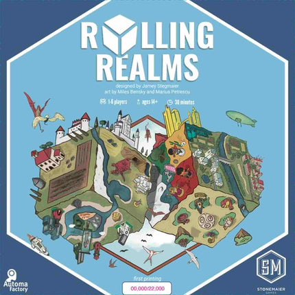 Dit is een foto van het spel Rolling Realms - EN te koop bij Speldorado Spellenwinkel Delft