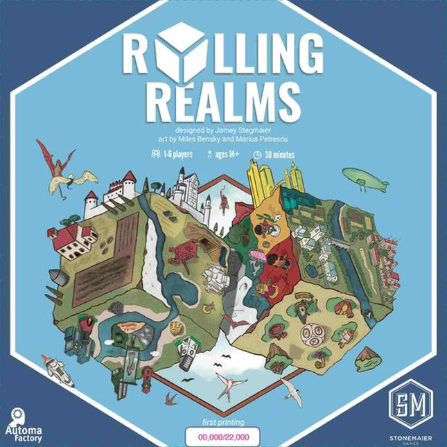 Dit is een foto van het spel Rolling Realms - EN te koop bij Speldorado Spellenwinkel Delft