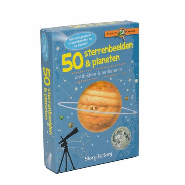 Dit is een foto van het spel Expeditie Natuur 50 Sterrenbeelden & Planeten te koop bij Speldorado Spellenwinkel Delft