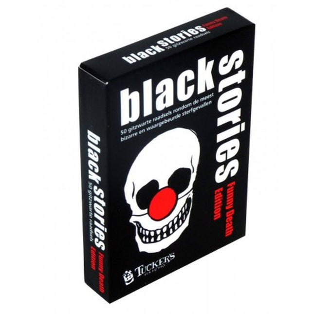 Dit is een foto van het spel Black Stories Funny Death te koop bij Speldorado Spellenwinkel Delft