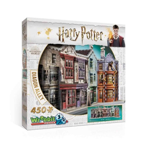 Wrebbit 3D Puzzle Harry Potter Diagon Alley (450), W3D-1010 van Boosterbox te koop bij Speldorado !