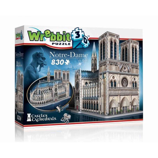 Wrebbit 3D Puzzle Notre Dame (830), W3D-2020 van Boosterbox te koop bij Speldorado !