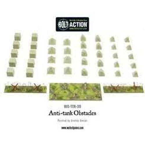 Bolt Action 2 Scenery Anti-Tank Obstacles - En, WG-TER-39 van Warlord Games te koop bij Speldorado !