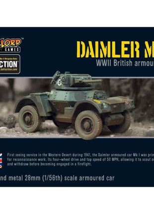 Daimler Armoured Car voor Bolt Action - engelsen vehicle schaal 1:58 miniatuur