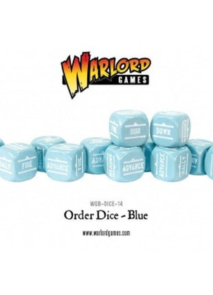 Bolt Action Orders Dice - Blue (12) voor Bolt Action - Generic g schaal 1:58 miniatuur
