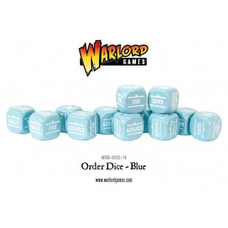 Bolt Action Orders Dice - Blue (12) voor Bolt Action - Generic g schaal 1:58 miniatuur