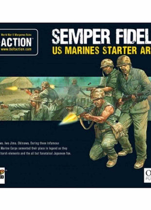 US Marine Corps Starter Army voor Bolt Action - amerikanen infantry schaal 1:58 miniatuur