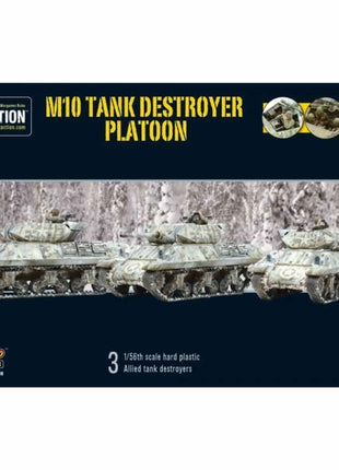 Us M10 Tank Destroyer Platoon voor Bolt Action - amerikanen vehicle schaal 1:58 miniatuur