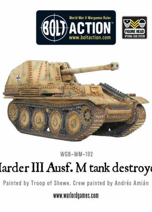 Marder III ausf M voor Bolt Action - duitsers infantry schaal 1:58 miniatuur