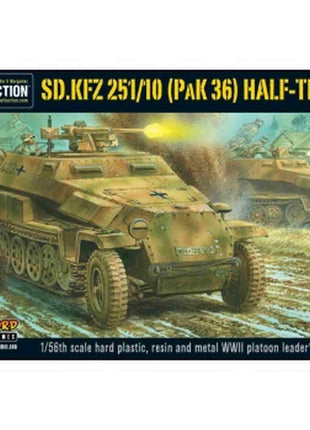 Sd.Kfz 251/10 Pak 36 Half-Track voor Bolt Action - duitsers vehicle schaal 1:58 miniatuur