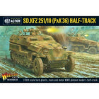 Sd.Kfz 251/10 Pak 36 Half-Track voor Bolt Action - duitsers vehicle schaal 1:58 miniatuur
