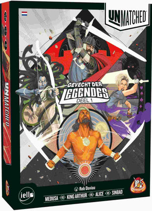Dit is een foto van het spel Gevecht der Legendes Unmatched te koop bij Speldorado Spellenwinkel Delft
