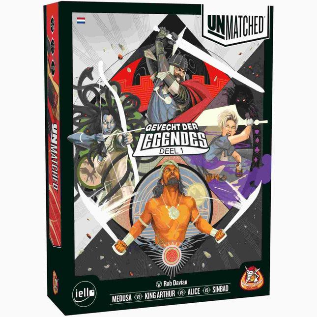 Dit is een foto van het spel Gevecht der Legendes Unmatched te koop bij Speldorado Spellenwinkel Delft