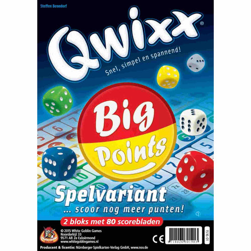 Qwixx Big Point, WGG1516 van White Goblin Games te koop bij Speldorado !
