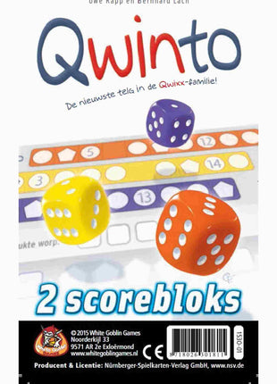 Qwinto Bloks – gezellig dobbelspel – 2 tot 6 spelers