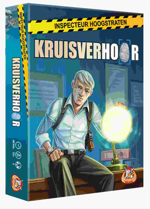 Dit is een foto van het spel Inspecteur Hoogstraaten: Kruisverhoor te koop bij Speldorado Spellenwinkel Delft