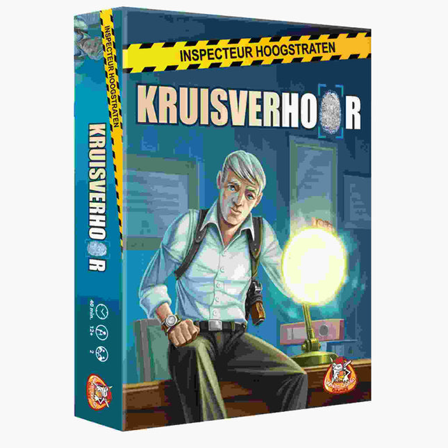 Dit is een foto van het spel Inspecteur Hoogstraaten: Kruisverhoor te koop bij Speldorado Spellenwinkel Delft