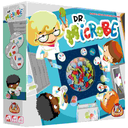 Dit is een foto van het spel Dr. Microbe te koop bij Speldorado Spellenwinkel Delft