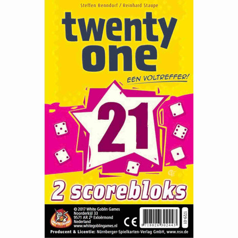 Dit is een foto van het spel Twenty One (21) bloks te koop bij Speldorado Spellenwinkel Delft