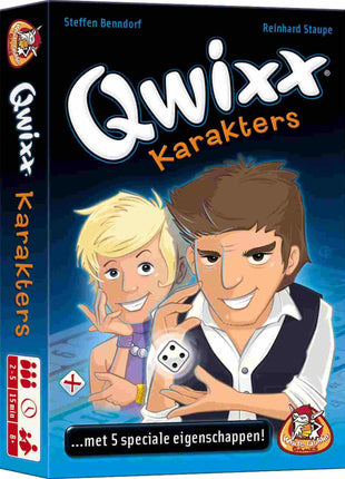 Qwixx Karakters  bloks – gezellig dobbelspel – 2 tot 5 spelers