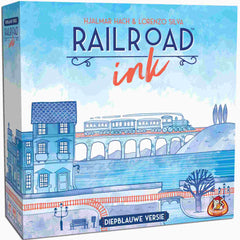 Railroad Ink Diepblauwe versie – gezellig dobbelspel – 1 tot 6 spelers