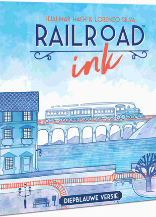 Railroad Ink Diepblauwe versie – gezellig dobbelspel – 1 tot 6 spelers