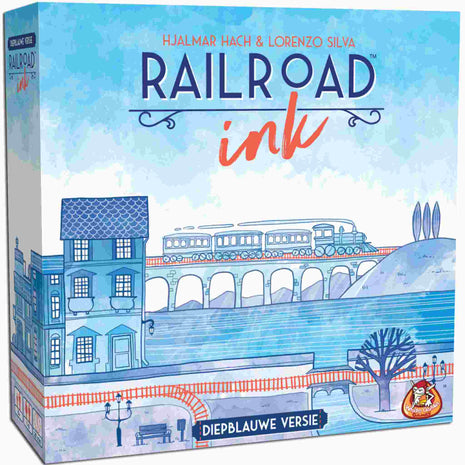 Railroad Ink Diepblauwe versie – gezellig dobbelspel – 1 tot 6 spelers