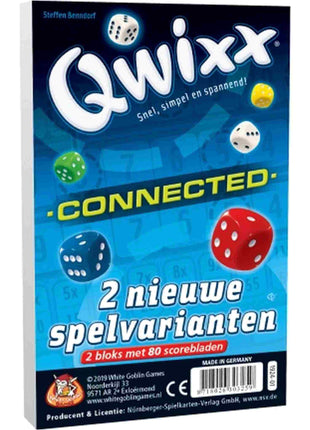 Qwixx Connected  bloks – gezellig dobbelspel – 2 tot 5 spelers