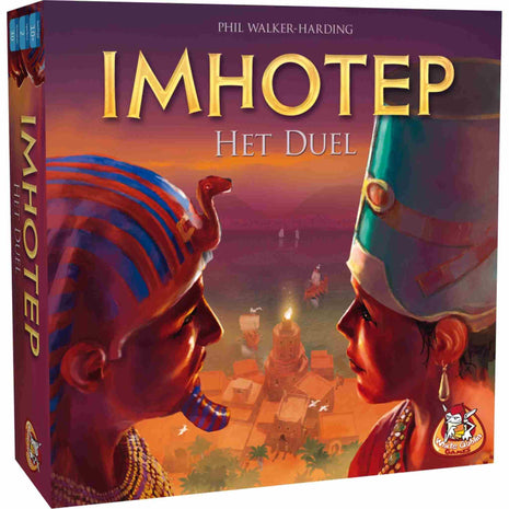 Dit is een foto van het spel Imhotep Het Duel te koop bij Speldorado Spellenwinkel Delft