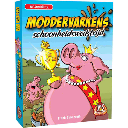 Dit is een foto van het spel Moddervarkens schoonheidswedstrijd te koop bij Speldorado Spellenwinkel Delft