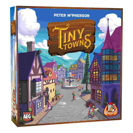 Dit is een foto van het spel Tiny Towns te koop bij Speldorado Spellenwinkel Delft