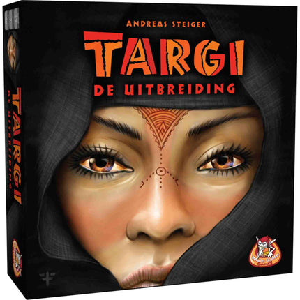 Dit is een foto van het spel Targi De uitbreiding te koop bij Speldorado Spellenwinkel Delft