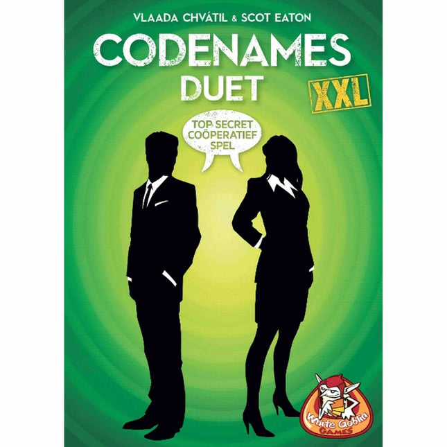 Dit is een foto van het spel Codenames Duet XXL  te koop bij Speldorado Spellenwinkel Delft