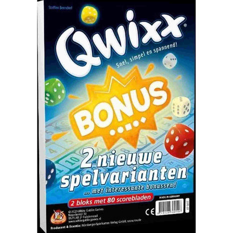 Qwixx Bonus bloks – gezellig dobbelspel – 2 tot 5 spelers