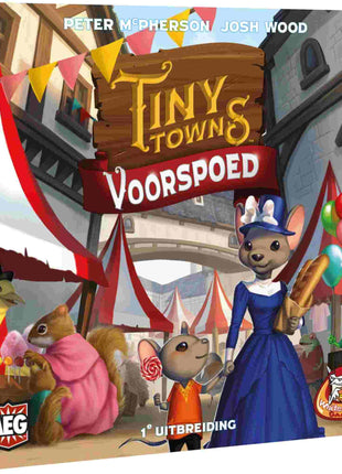 Dit is een foto van het spel Tiny Towns Voorspoed te koop bij Speldorado Spellenwinkel Delft