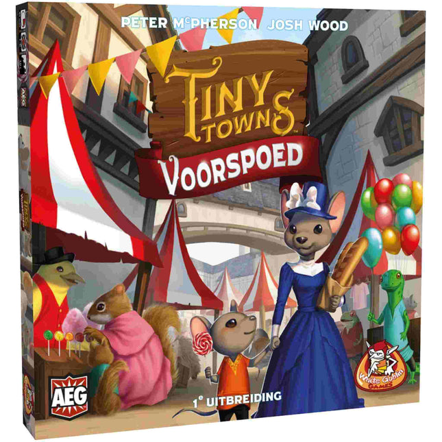 Dit is een foto van het spel Tiny Towns Voorspoed te koop bij Speldorado Spellenwinkel Delft