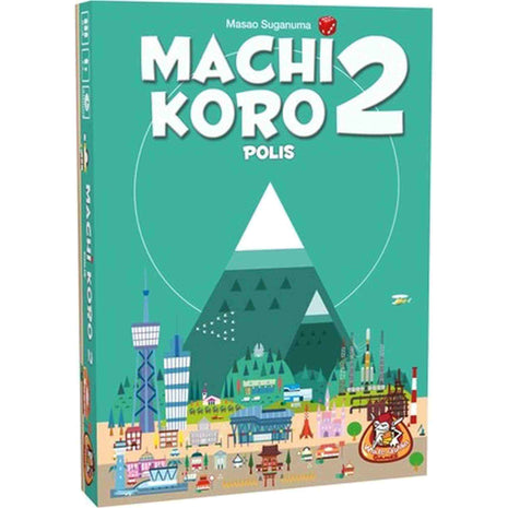 Dit is een foto van het spel Machi Koro 2 Polis! te koop bij Speldorado Spellenwinkel Delft
