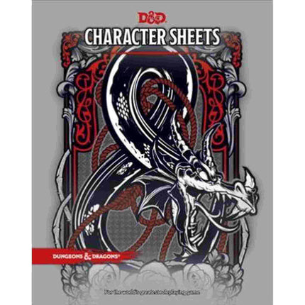 Dit is een foto van het spel Character Sheets 2017 - Dungeons and Dragons te koop bij Speldorado Spellenwinkel Delft