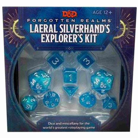 Dit is een foto van het spel Laeral Silverhand's Explorer's Kit - Dungeons and Dragons te koop bij Speldorado Spellenwinkel Delft