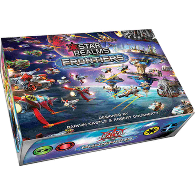Dit is een foto van het spel Star Realms Frontiers EN te koop bij Speldorado Spellenwinkel Delft