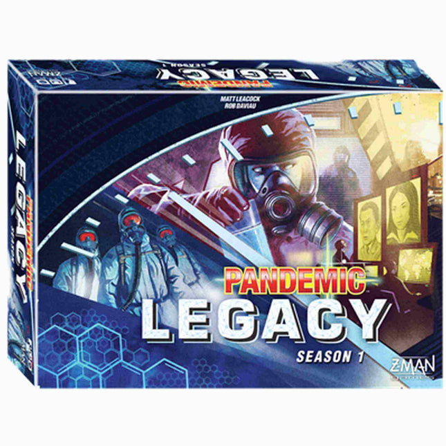 Dit is een foto van het spel Pandemic Legacy Blue Season 1 EN te koop bij Speldorado Spellenwinkel Delft