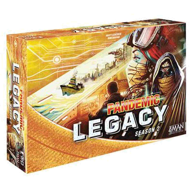 Dit is een foto van het spel Pandemic Legacy Season 2 Yellow EN te koop bij Speldorado Spellenwinkel Delft