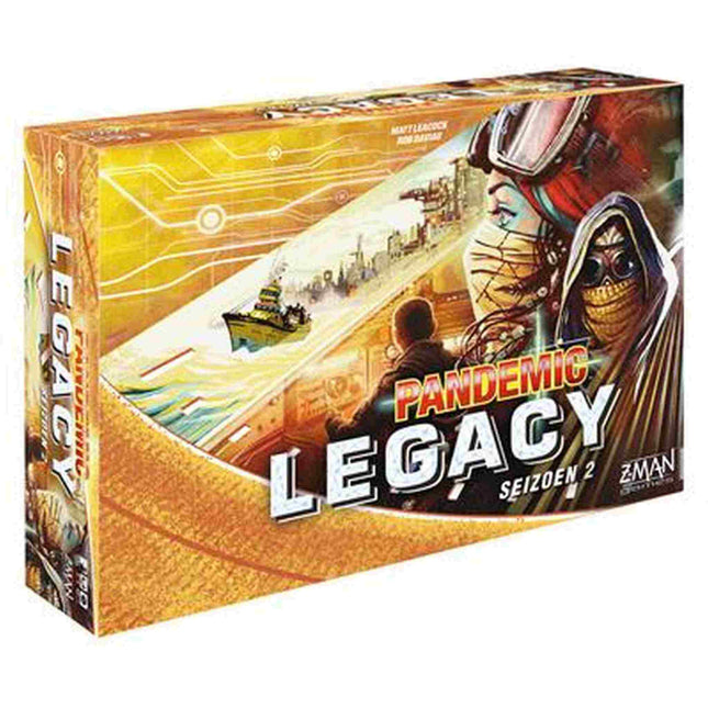 Dit is een foto van het spel Pandemic Legacy Seizoen 2 Yellow NL te koop bij Speldorado Spellenwinkel Delft