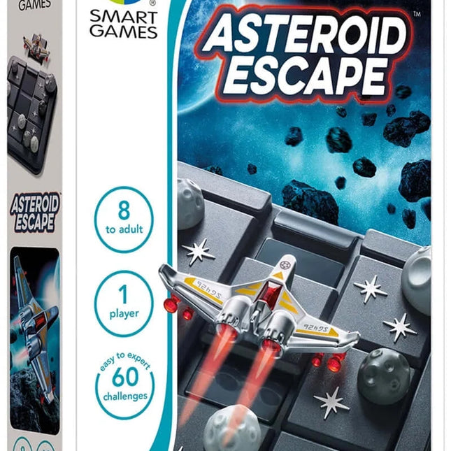 Dit is een foto van het spel Asteroid Escape -Compacts- Smart games te koop bij Speldorado Spellenwinkel Delft